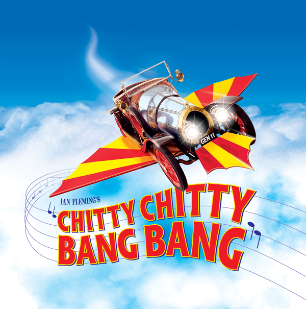 Chitty Chitty Bang Bang flying through the sky